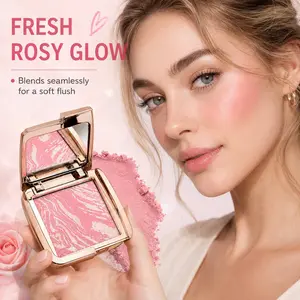 Kakashow Charm Fantasy Blush, Five-Color Meat, Brighten Complexion, Natural Look, Long-Lasting, Low Saturation, Affordable, Korean Style, Daily Use