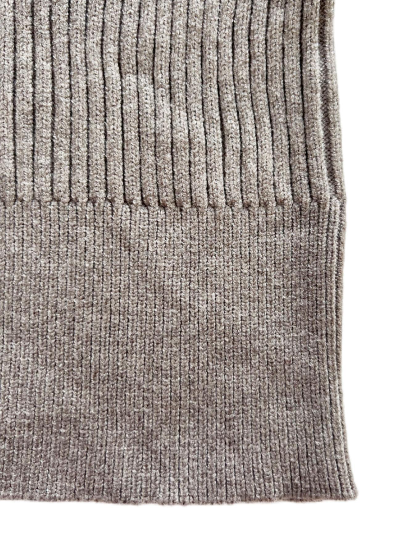 Joyfunear Women's Crew Neck Ribbed Knit Two-Piece Set Long-Sleeve Crop Top & Midi Skirt Fashionable Outfit