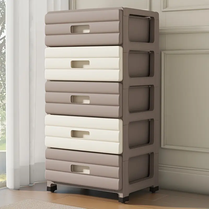 5 Drawer Storage Organizer, Durable PP Material, Minimalist Design, Easy Assembly, Ideal for Bedroom, Bathroom, Office, Closet