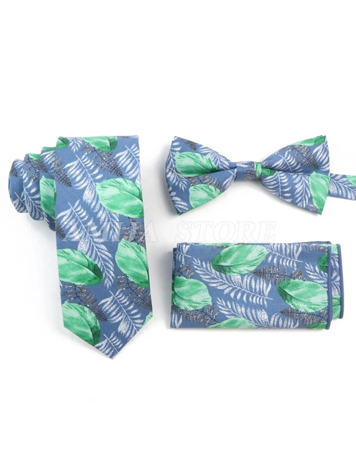 3pc Men's Paisley Floral Fashion Tie Set, Formal & Casual Wear Accessories, Stylish Neckwear for Grooming Events