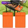 2-Pack Silicone Grill Mats, Compatible with Silicone Baking Pans, Water-Resistant, 16.5" X 11.5", Barbecue Accessories, Outdoor BBQ Grilling Accessories #GLOBAL PICKS