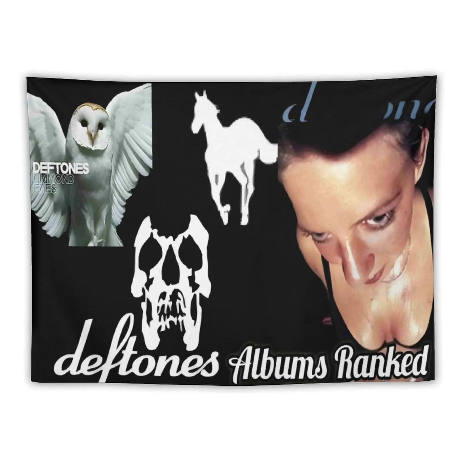 Deftones Lead Singer Tapestry - 60in x 40in Multi-Size Bedroom Decor, Glueless Storage, Synthetic Fabric Indoor Home Decor Banner, Dorm Room Hanging Backdrop, Indoors