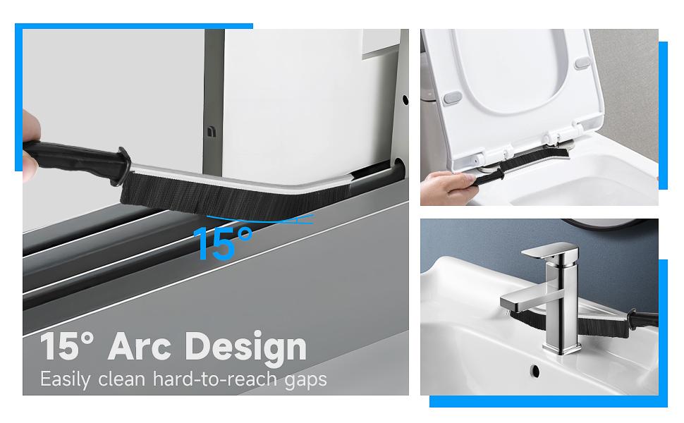 14Pcs Crevice Cleaning Brush Set, V Shape Grout Cleaner Brush for Deep Cleaning Gap, Hard Bristle Scrub Brushes Tools, Cleaning Supplies for Household Use, Bathroom, Kitchen, Toilet, Window