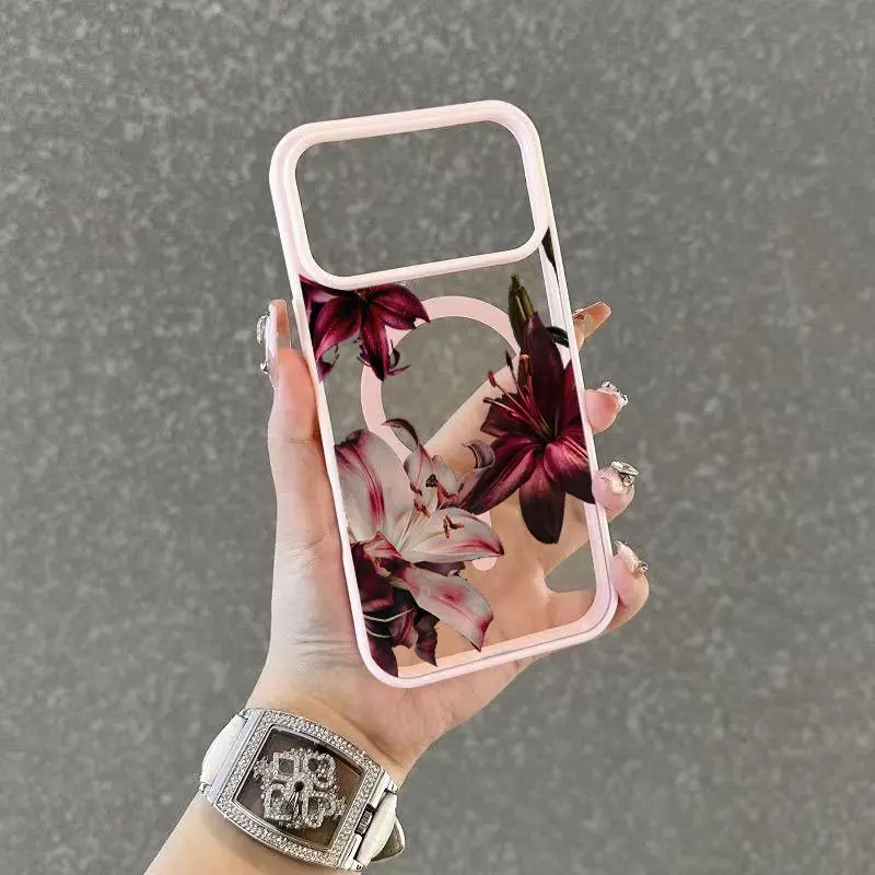 Yashi patterned magnetic phone case, anti fall all inclusive phone case with creative patterns, suitable for iPhone 17/16/15/14/13/12/11/X/XSMAX/Pro/ProMax/Plus/Air series, birthday gift, holiday gift, couple phone case,girly magn,Vintage,Skull,,anti-fall