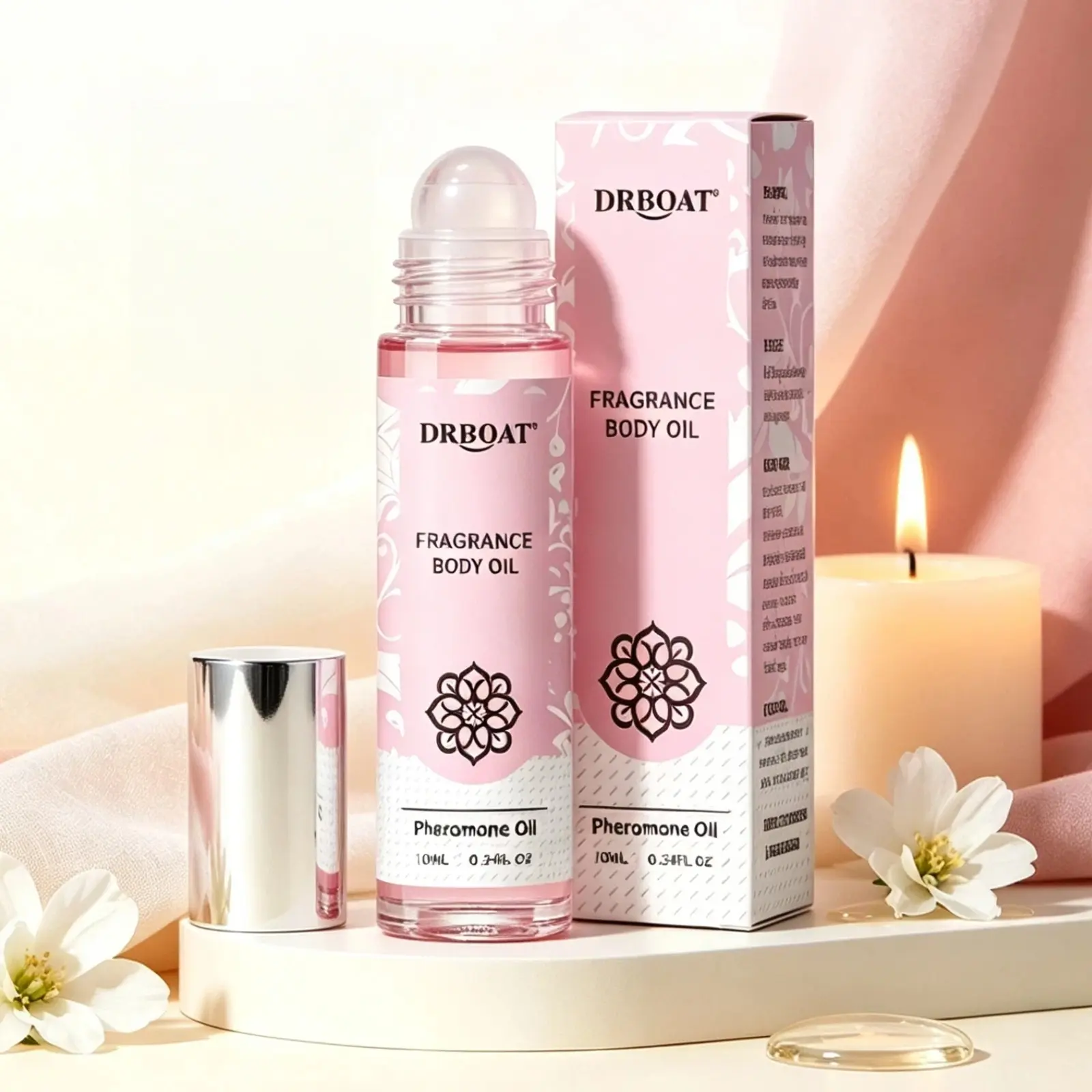 10ML Portable Pheromone Oil - Roll On Floral Perfume Oil, Original and Gentle Eau de Toilette for Men and Women, Fragrance Oil Traveling Use or Home Relaxation Use