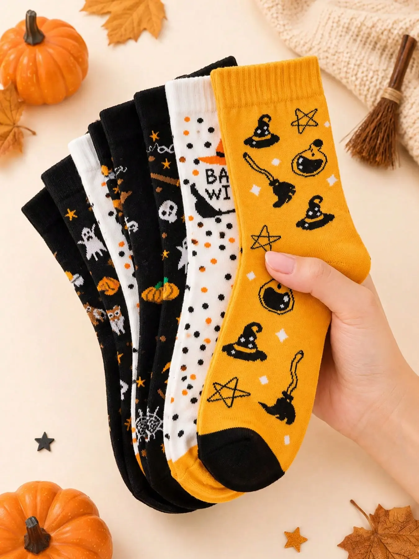 Harry Potter Magic Academy Crew Socks, Halloween, Cute Festival Atmosphere, Daily Wear, Party, Gift Box