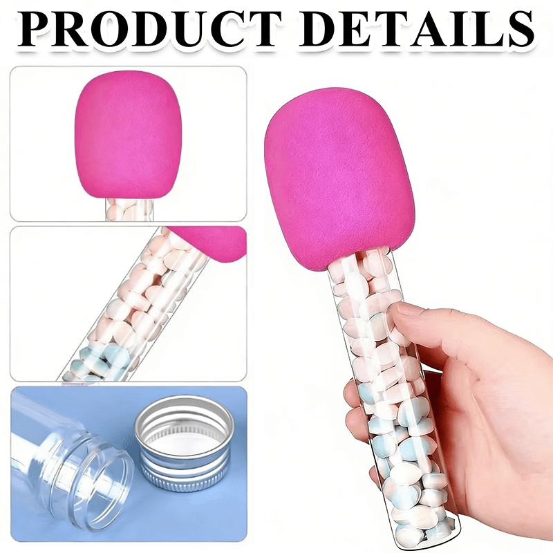 For Music Themed Parties, KTV & Bars, Creative Gift Packing Solution, 8 Pcs Microphone Shape Candy & Party Favor Boxes, With Microphone Cap, Effortlessly Create Music Themed Party, Party Favor Supplies