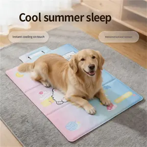 2026 upgraded ultra-large gel cooling mat for dogs, solid self-cooling pad, durable high-quality pet dog bed, indoor/outdoor floor mat for crates, and car seat cover—summer gift for pets