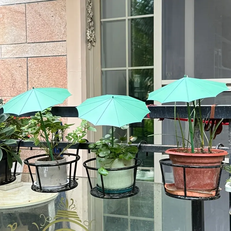 3 Outdoor Plant Umbrellas, Garden Potted Plants Shade Cover, Courtyard Flower Fruit Sun Protection Tent, for Outdoor Plants, Pots, Gardens