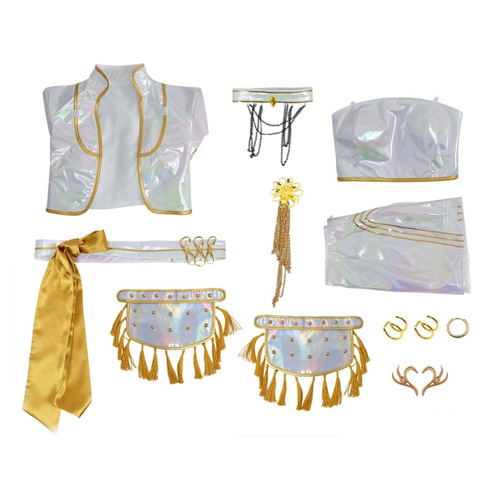 Halloween Dance Costume and Music fashion Style Cosplay Set |               3-piece Performance Set Children's Party Suitable for Ages 3-12