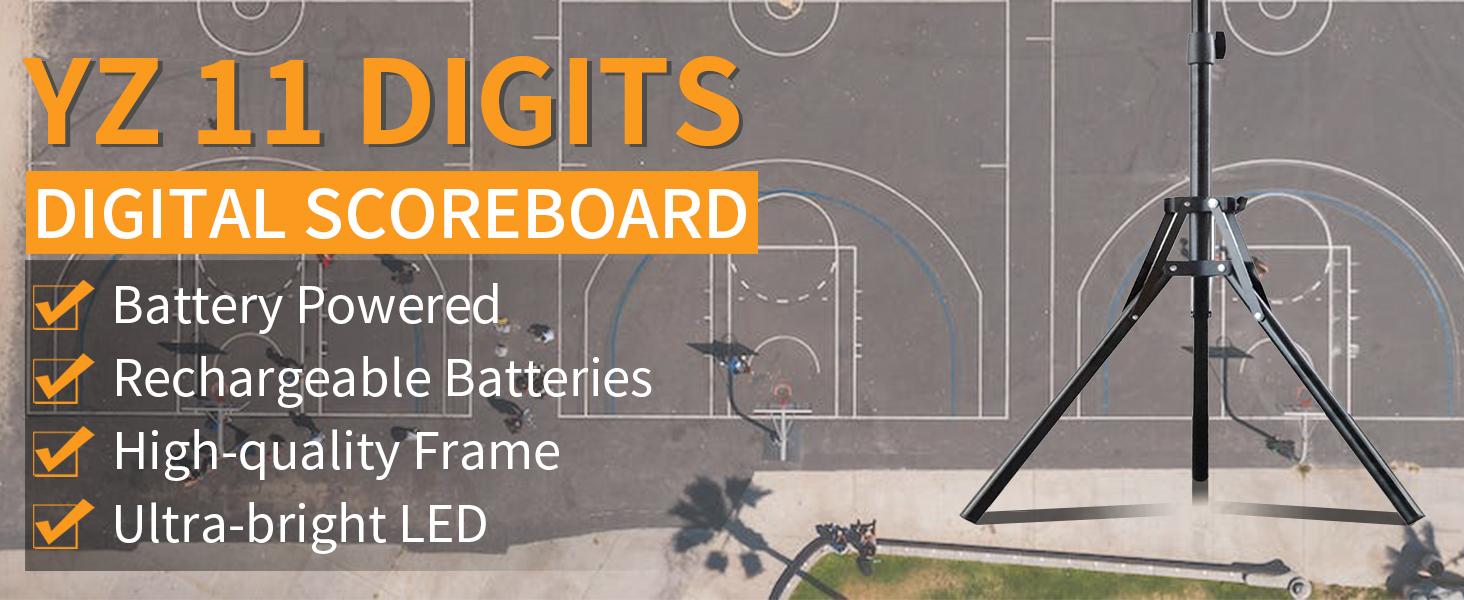 Battery Powered Electronic Basketball Scoreboard Timer Clock with Buzzer, Portable Tabletop Digital Scoreboard with Remote, Wall-Mounted Professional Score Clock Score Keeper for Multisports Insulated Beer Sleeve for Golf Bag Digital LED Scoreboard with