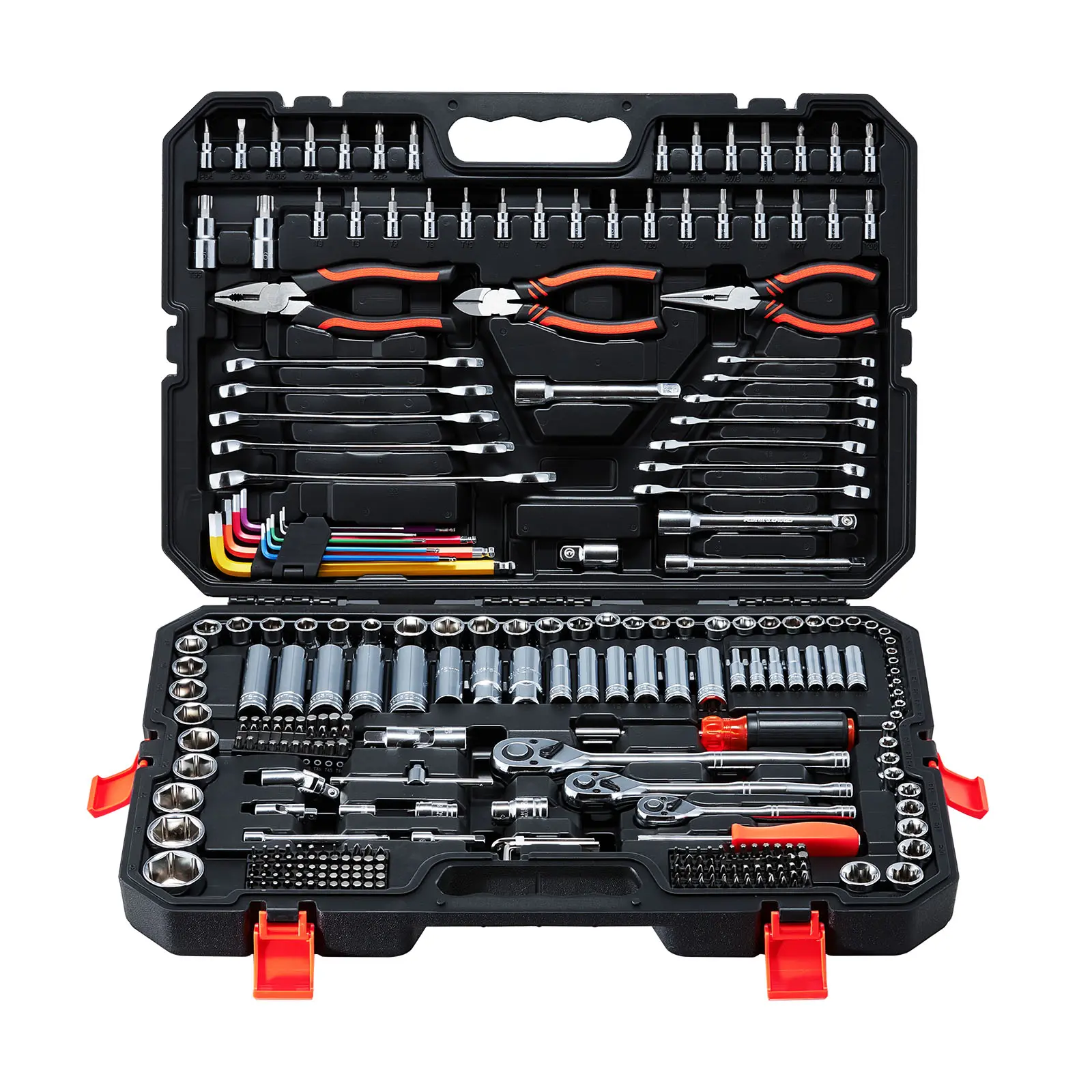 Mechanics Tool Set, Mechanic Tool Kit, Roll-stamped Size Markings, A Thoughtful Choice, Built to Last, For Automotive and Home Repair