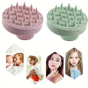 4pcs Silicone Scalp Massager Shampoo Brush Set, Hair Washing and Body Massage Bath Brush, Deep Clean Anti-Dandruff Hair Care Tool for Shower Spa Salon Use