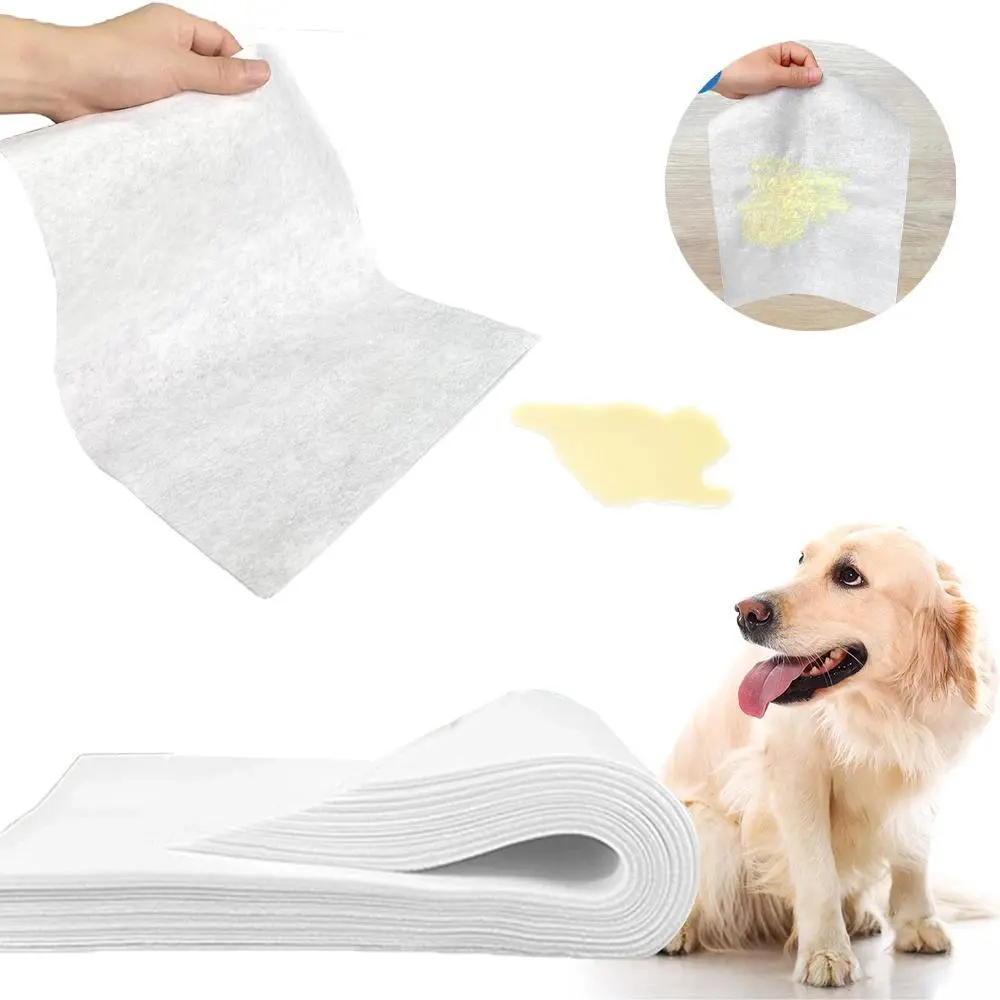 50PCS Dog & Cat Urine Absorbent Pads, Quick-Dry Disposable Pet Diaper Sheets for Training & Cleaning