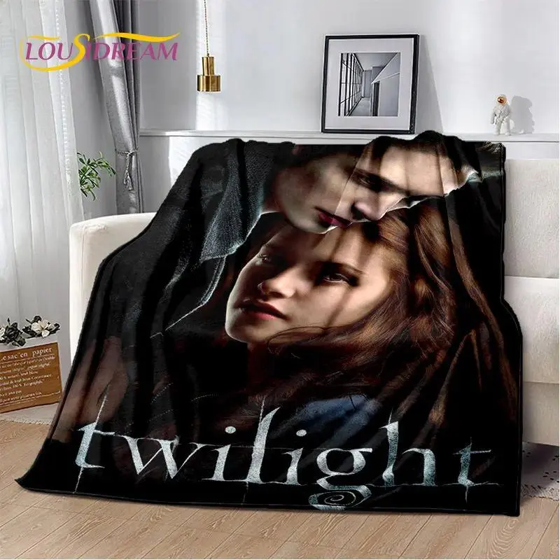 The Twilight Saga Movie Flannel Blanket Soft Plush Throw Blanket for Sofa Bed Bedroom Decor