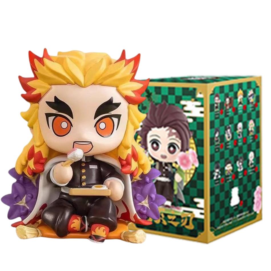 Demon Slayer Tanjiro Kamado Nezuko anime cartoon figure blind box creative personalized statue model ornament surprise gift box
