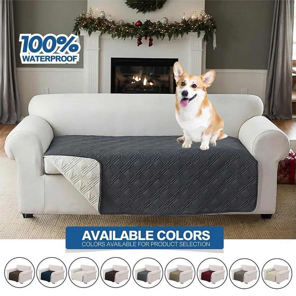 1/2/3/4 Seat Waterproof Reversible Dog Blanket, Pet Blanket for Sofa Couch,Waterproof Protection, Soft Fabric, Reversible Design, Washable, Sofa Protection from Pet Hair & Messes