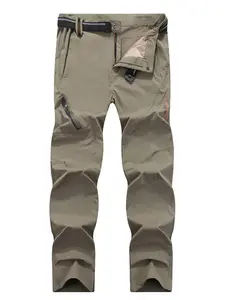 Men's Quick-Dry Waterproof Hiking Pants, Elastic Comfortable Breathable Workwear, Ideal for Outdoor Activities, Spring Summer Climbing Fishing