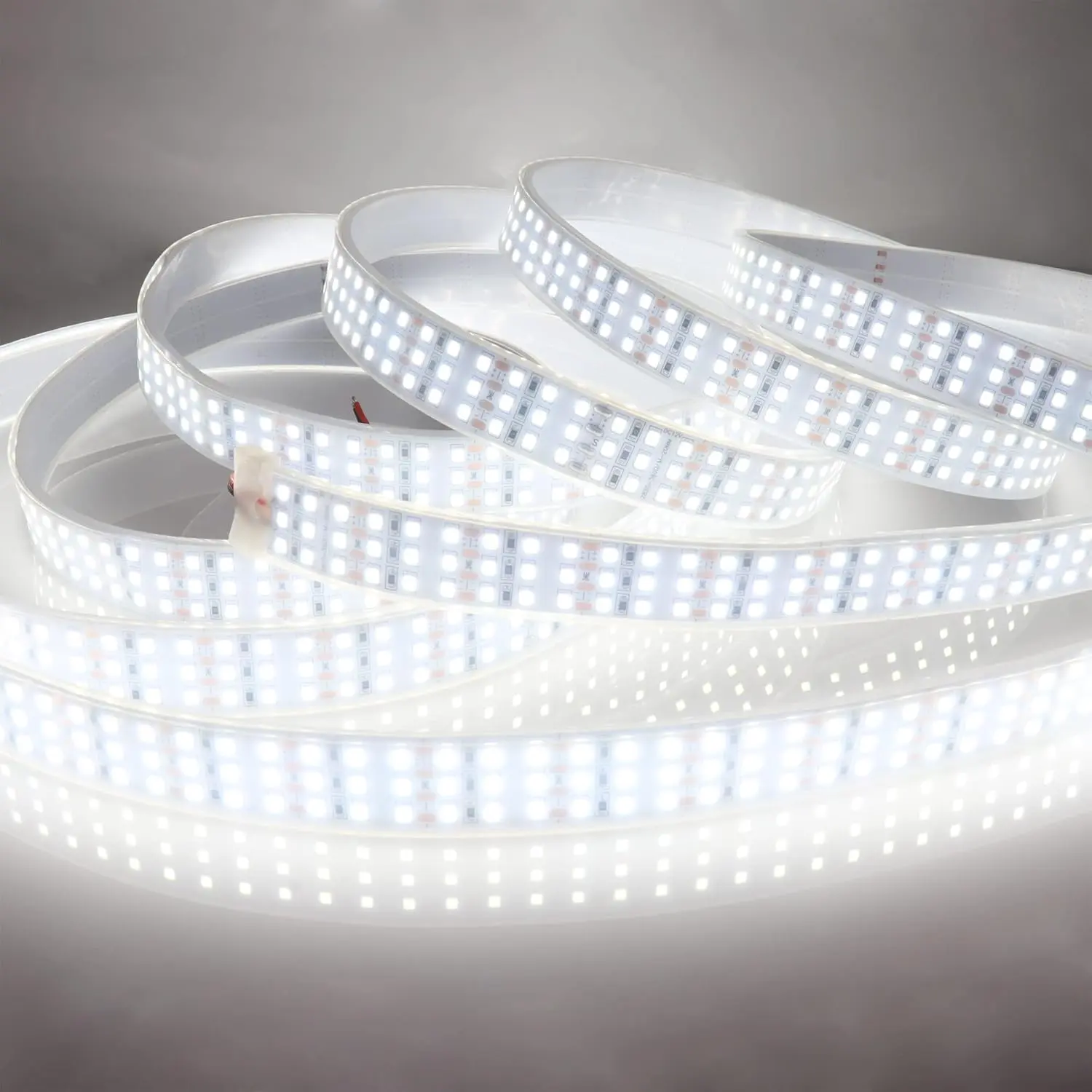 16.4Ft Triple Row LED Strip Lights, Daylight White 6000K DC12V IP67 | Super Bright 1800LEDs Dimmable Flexible Truck LED Tape Lights, Outdoor Waterproof IP67 Wheel Frame Light Strips (No Adapter)