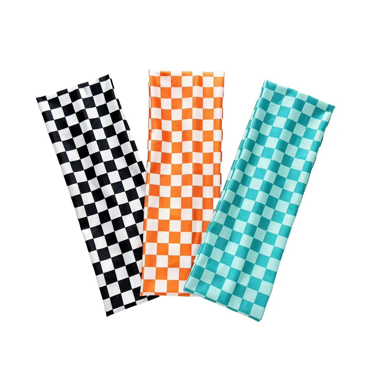 New Plaid Headband, Three Colors Available, Fashionable Checkered Design, Wide Headband Accessory, Suitable for Home Use and Sports