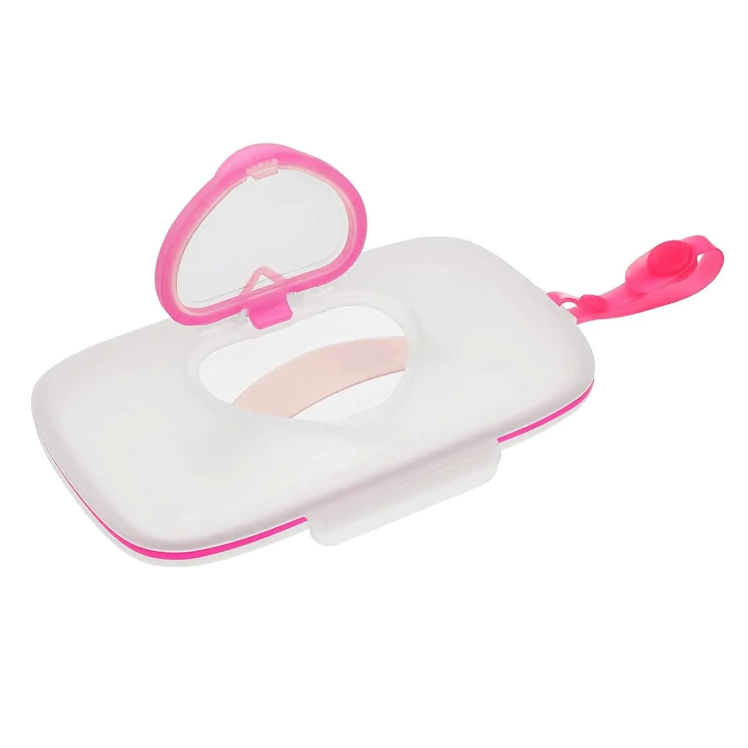 Portable Wipes Dispenser Container, Reusable Travel Wipes Case, Refillable Wipe Holder for Diaper Bag, Outdoor Car Use(Gift)