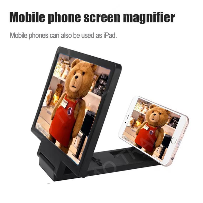 NEW 3D Screen Amplifier Mobile Phone HD Screen Video Glass Stand Magnifier Enlarged Screen Phone Stand Bracket