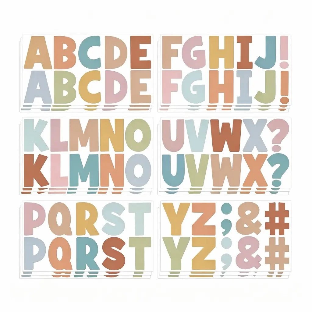 3 Sets Letter Stickers Large Bulletin Board Letters 2.5Inch Self Adhesive Waterproof Vinyl Decorative Alphabet Stickers Bobo ABC Sticker Letters for Classroom Poster Board Mailbox Crafts Home Party Wall Window