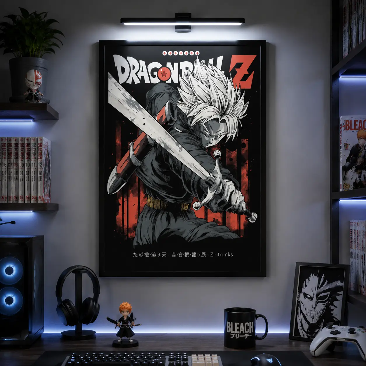 Trunks with Sword – Vintage DBZ Meta |   Classic Anime Poster |   Bold Wall Art for DBZ Fans Anime Poster Wall Art Print vintage anime poster otaku room decor anime wall art canvas wall art print room decor gift anime wall print