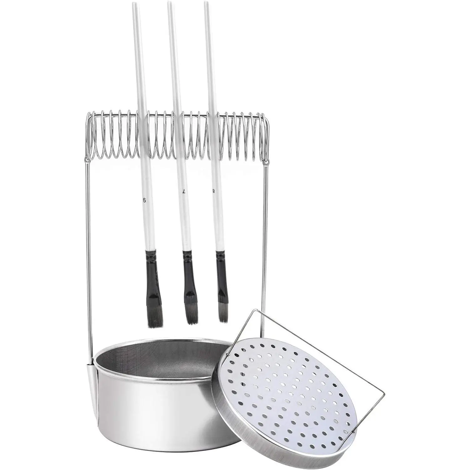 Portable Artist Brush Washer, Paint Brush Cleaner with Wash Tank & Removable Screen