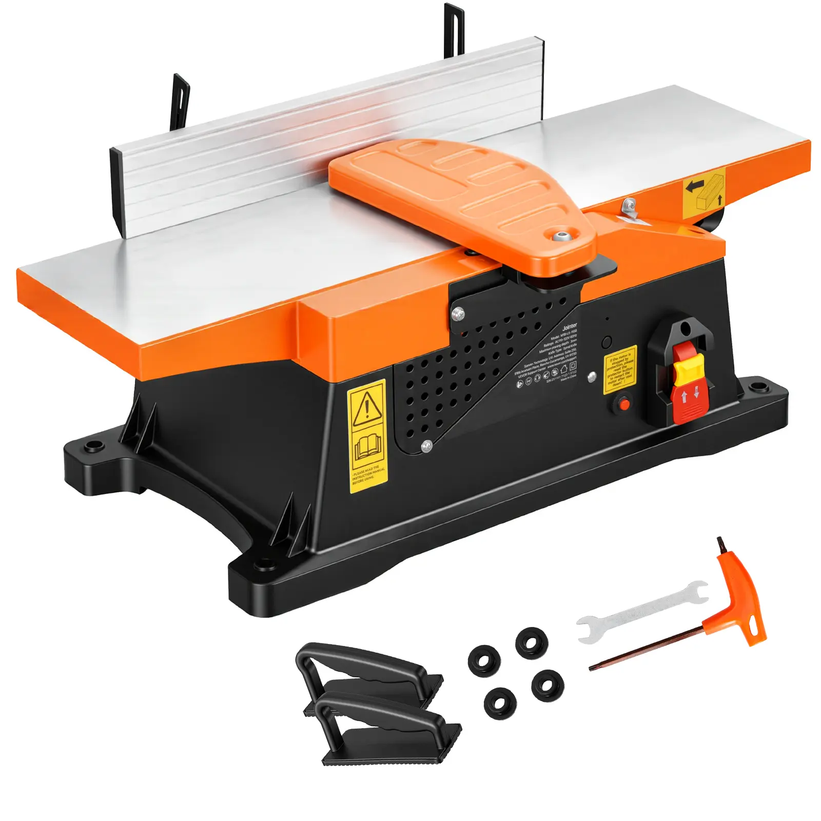 Benchtop Jointer, Hp Bench Top Wood Jointer, 12,000 RPM Max Speed, Compact Design, Easy Dust Cleanup