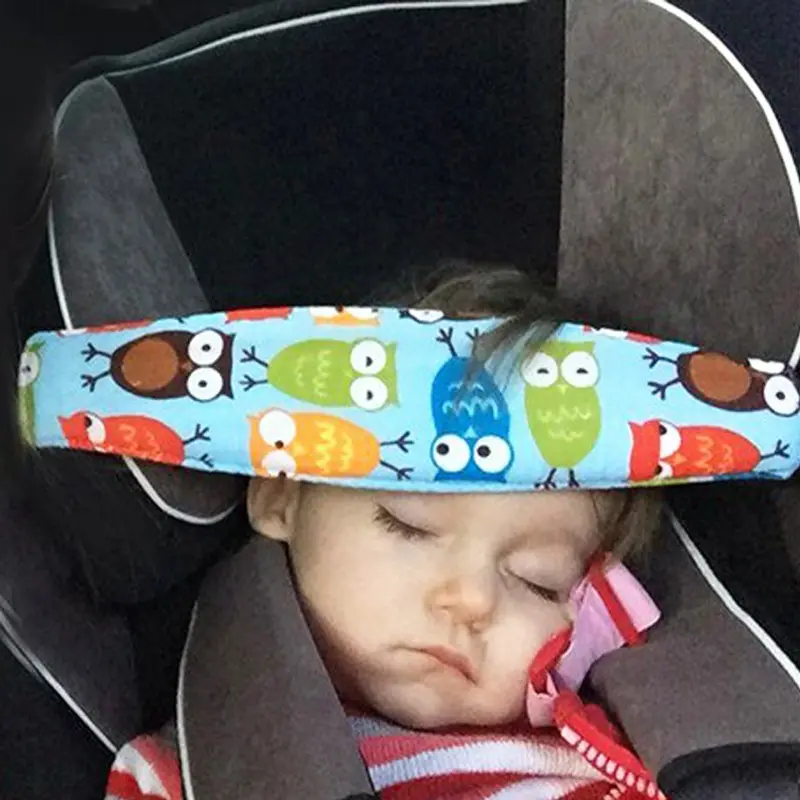 Newborn Car Seat Headrest, Adjustable Sleep Positioner, Child Safety Belt Fastener, Comfortable Car Seat Sleeping Support