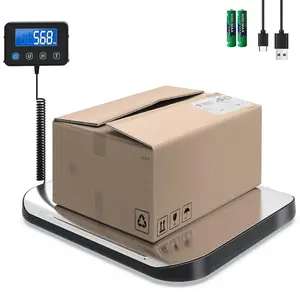 Shipping Scale, 440 LB Heavy Duty Postal Scale for Packages, Large Mailing Scale for Postage, Industrial, Small Business, Laundry, Warehouse, Stainless Steel
