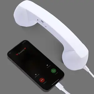 Vintage Wired Phone with Type-C Interface, Retro Landline for iPhone Android Smartphones, Comfortable Grip, Fashionable Mobile Accessory ()