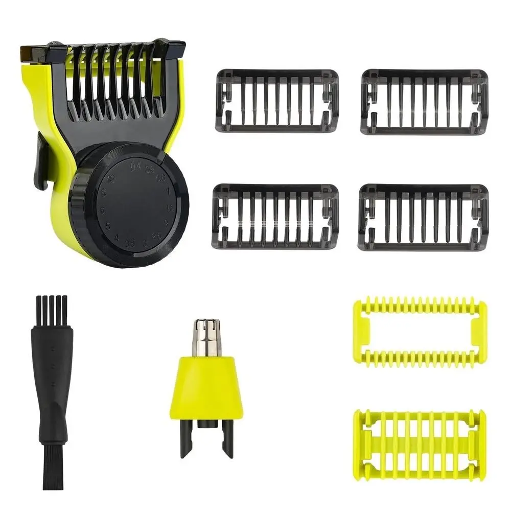 Adjustable Lengths Replacement Guide Comb, Electric Nose Hair Trimmer Shaver Head Blade, Shaver Attachments, Compatible with Oneblade Qp2520 Qp2530 Qp2620 Qp2630