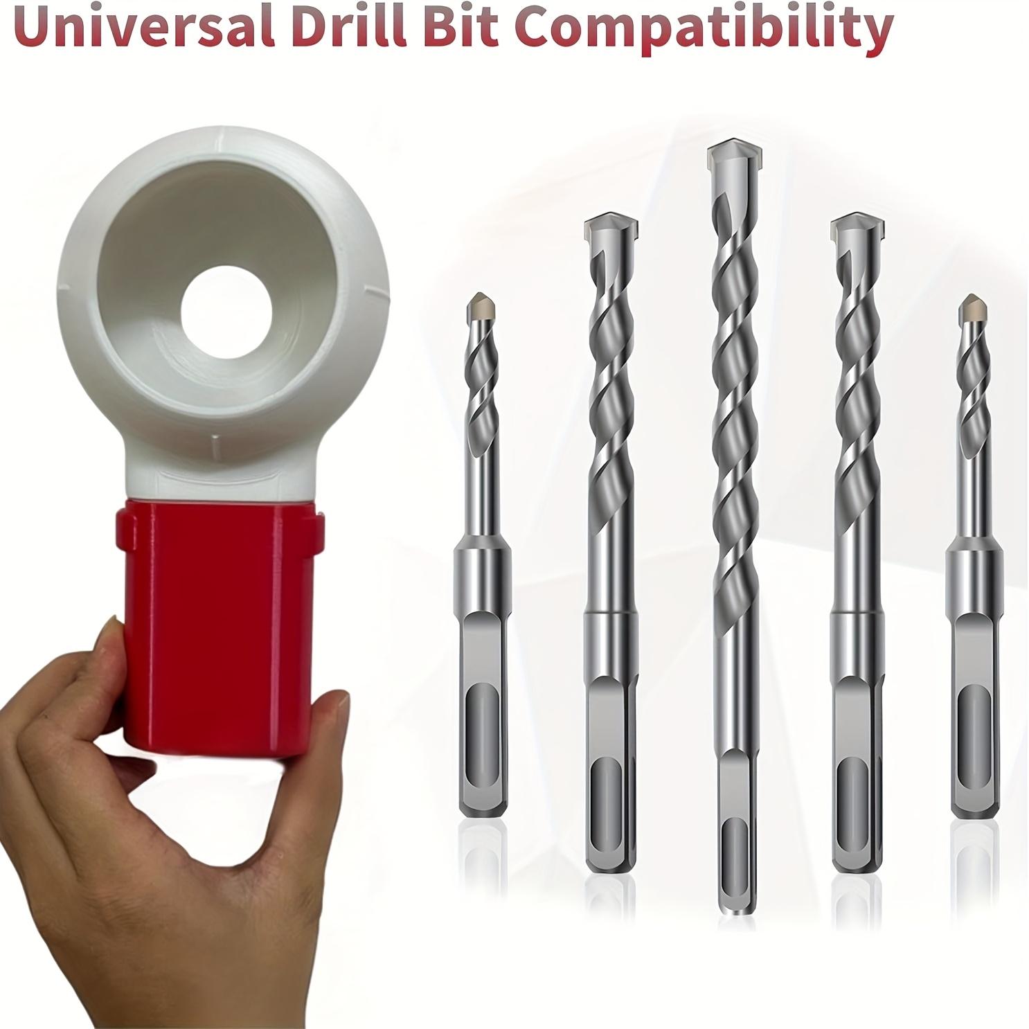1/2-Piece Rotary Nozzle Drill Dust Collector - Featuring a Rotating & Tilting System - Ideal for Decorators and Home Use - Home Improvement Tool - Compact Design - Durable Plastic - Sturdy Construction - For DIY Enthusiasts