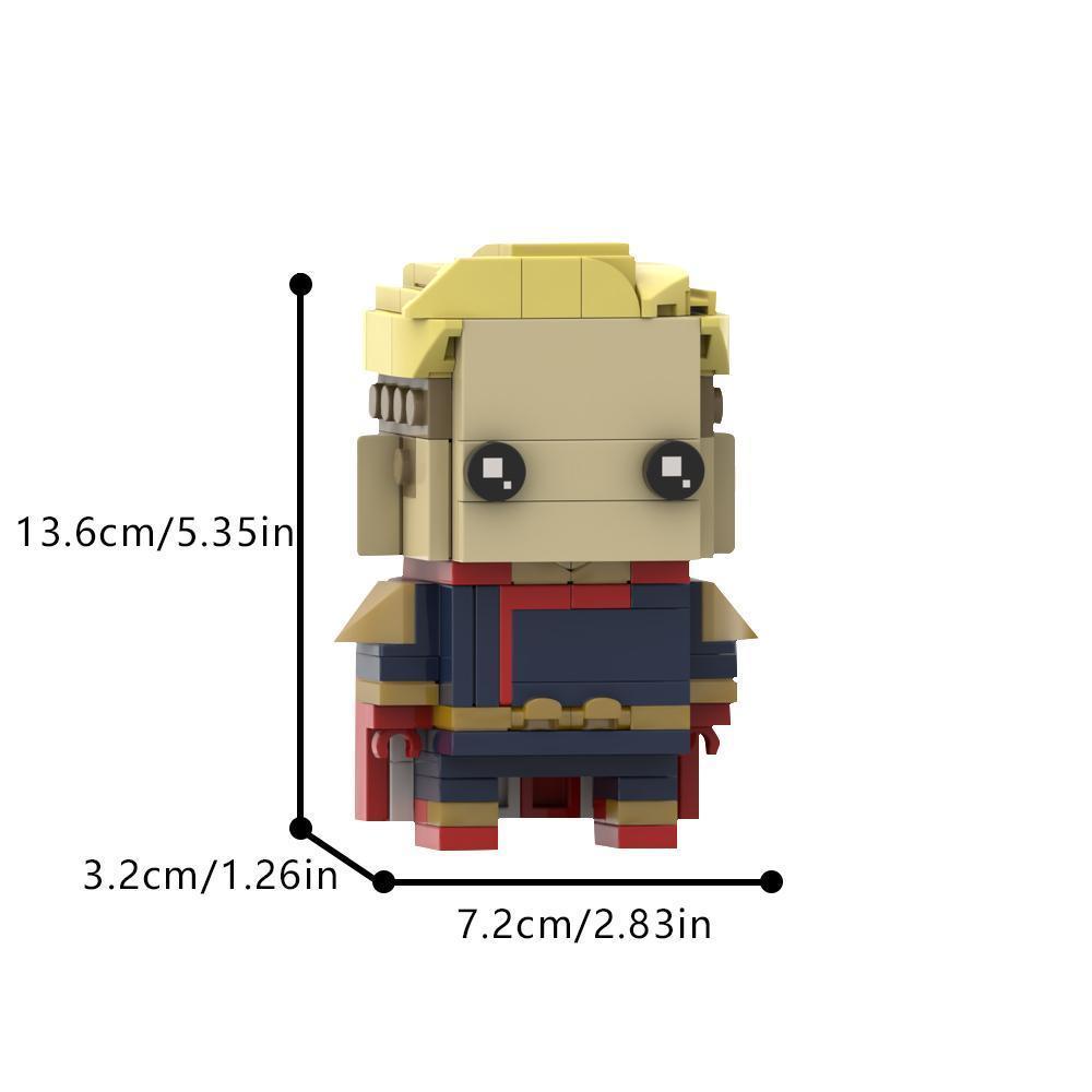 MOC Building Blocks Kit Cartoon Figures Characters Bricksheadz Collection Bricks Model Horror Movie Characters Assemble Toy Gift popular