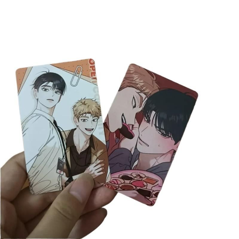8 Pcs/Set BL Manhwa Red Line Mission Lomo Card Li Yan,Hong Jixun Comic Characters 3 Inches HD Photocard Friends Cosplay Gift