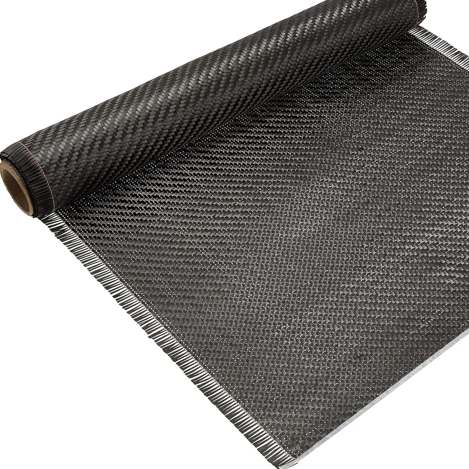 Carbon Fiber Fabric Sheet Roll 6.5ft X 12" Black | 220g Carbon Fiber, Reinforcement for Walls Basements , Automotive Use, High-strength 2x2 Twill Weave Construction