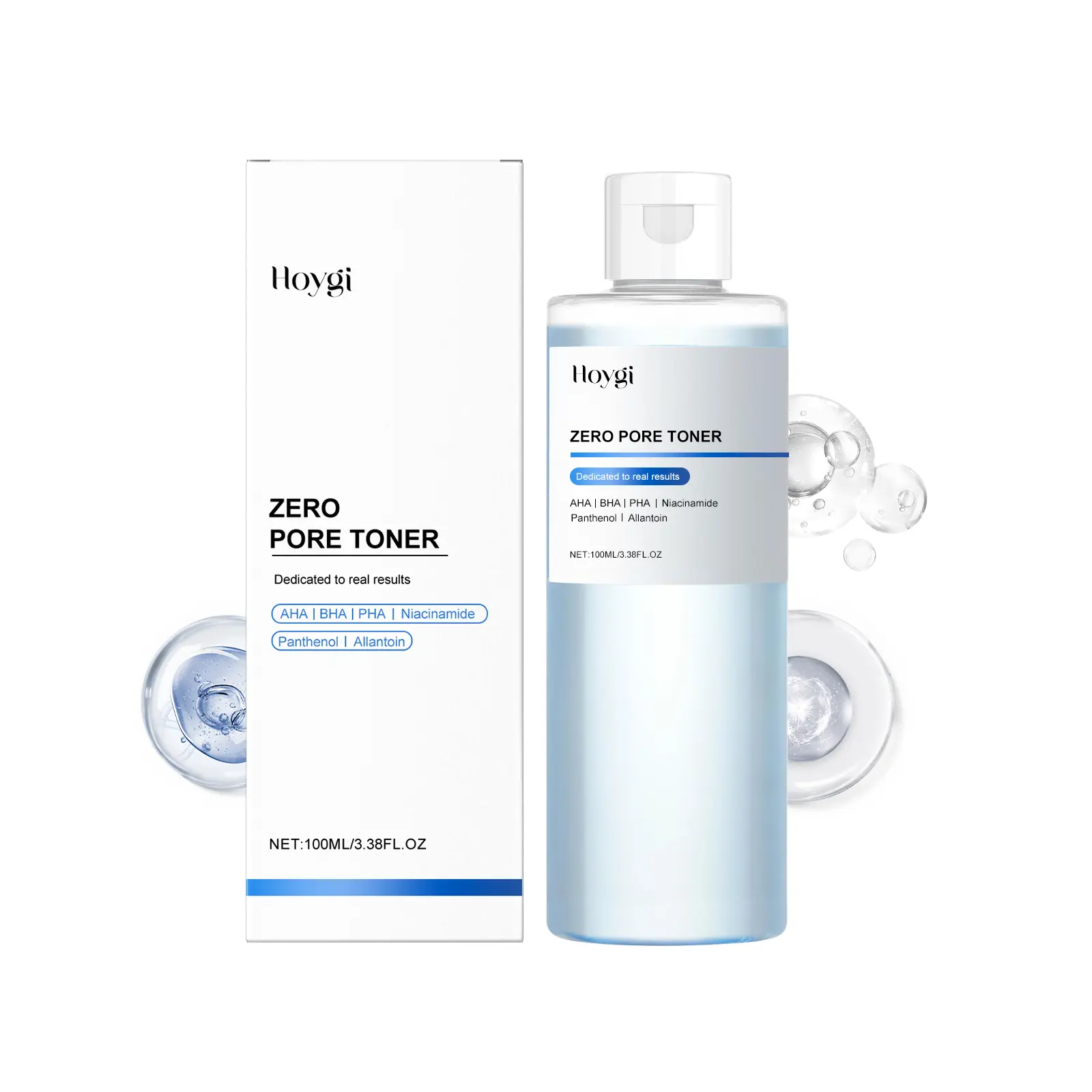 Pore-Minimizing Facial Toner (100ML) - AHA BHA PHA & Niacinamide Infused, Oil-Control, Exfoliating Skincare Water with Panthenol & Allantoin for Soothing Purification
