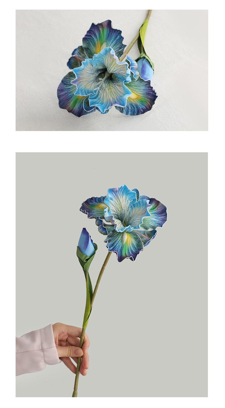 Eternal Iris 3-Stem Bundle| Premium Faux Florals for Mother's Day Gift & Aesthetic Home Decor| Bendable Stems|Premium Faux Florals