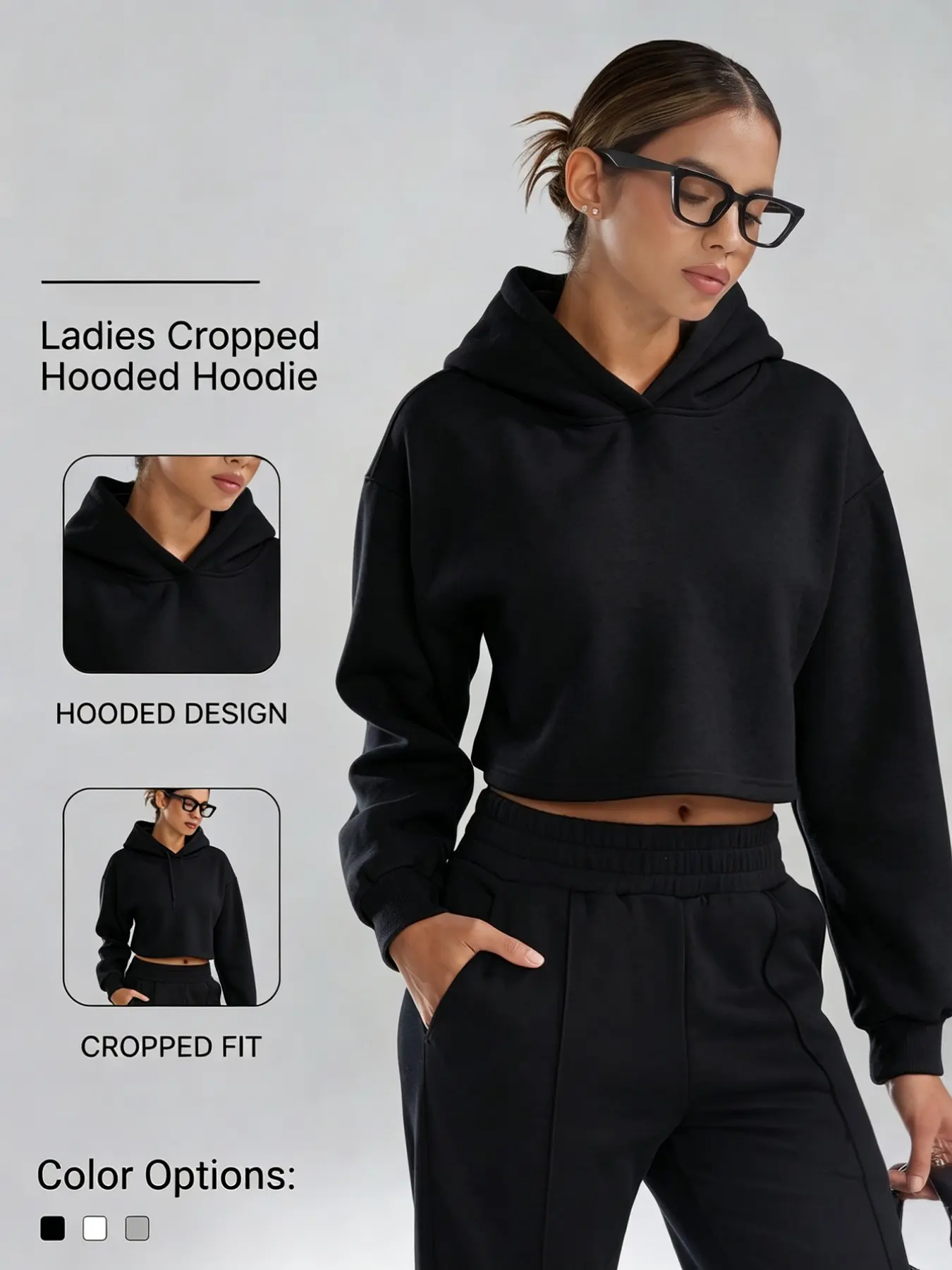 Women's Short Sleeve Hooded Sweatshirt, Long Sleeve Loose Fit Pullover, Soft and Comfortable, Ideal for Daily Wear or Sports