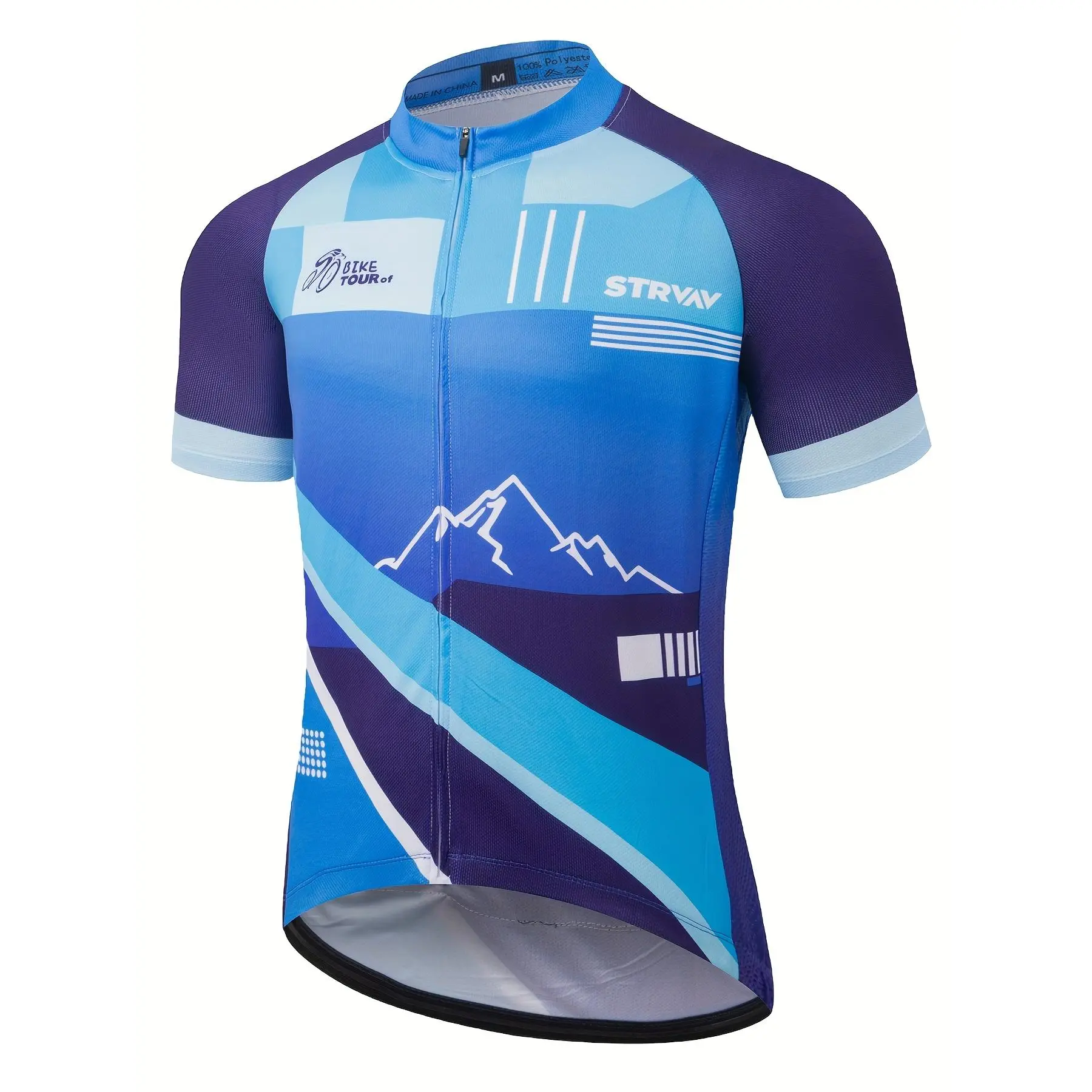 2026 new Ironman triathlon men's road cycling shirt, summer short-sleeved mountain bike riding top, with unique design prints, moisture-wicking and sweat-absorbing properties, portable, featuring three pockets on the back, suitable for outdoor activ