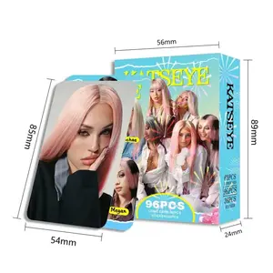 sell well96 katseye peripheral small cards, star support photo cards, double-sided color printing LOMO cards, gift cards