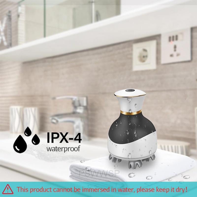 Portable electric scalp massager suitable for both pets and humans. Promotes hair growth, relieves stress, and enhances bonding. Rechargeable and waterproof head massager with deep kneading and stress-relieving functions.