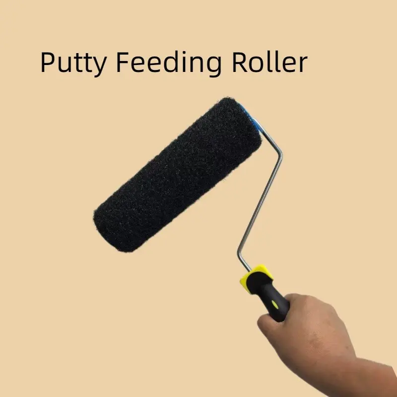 9-Inch Wall Putty Roller, Gypsum Composite Brush, Texture Pattern Tool, Convenient Wall Decoration Brush, DIY Manual Tool