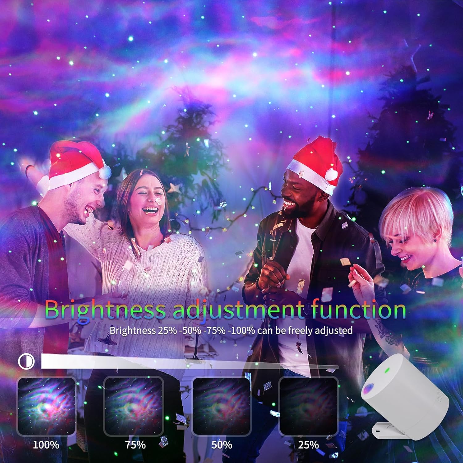 Star Projector, Galaxy Projector for Bedroom, Night Light Projector with Timer and Remote Control, Adjustable Speed and Brightness, for Aurora Projector for Bedroom, Living Room and Home Theater