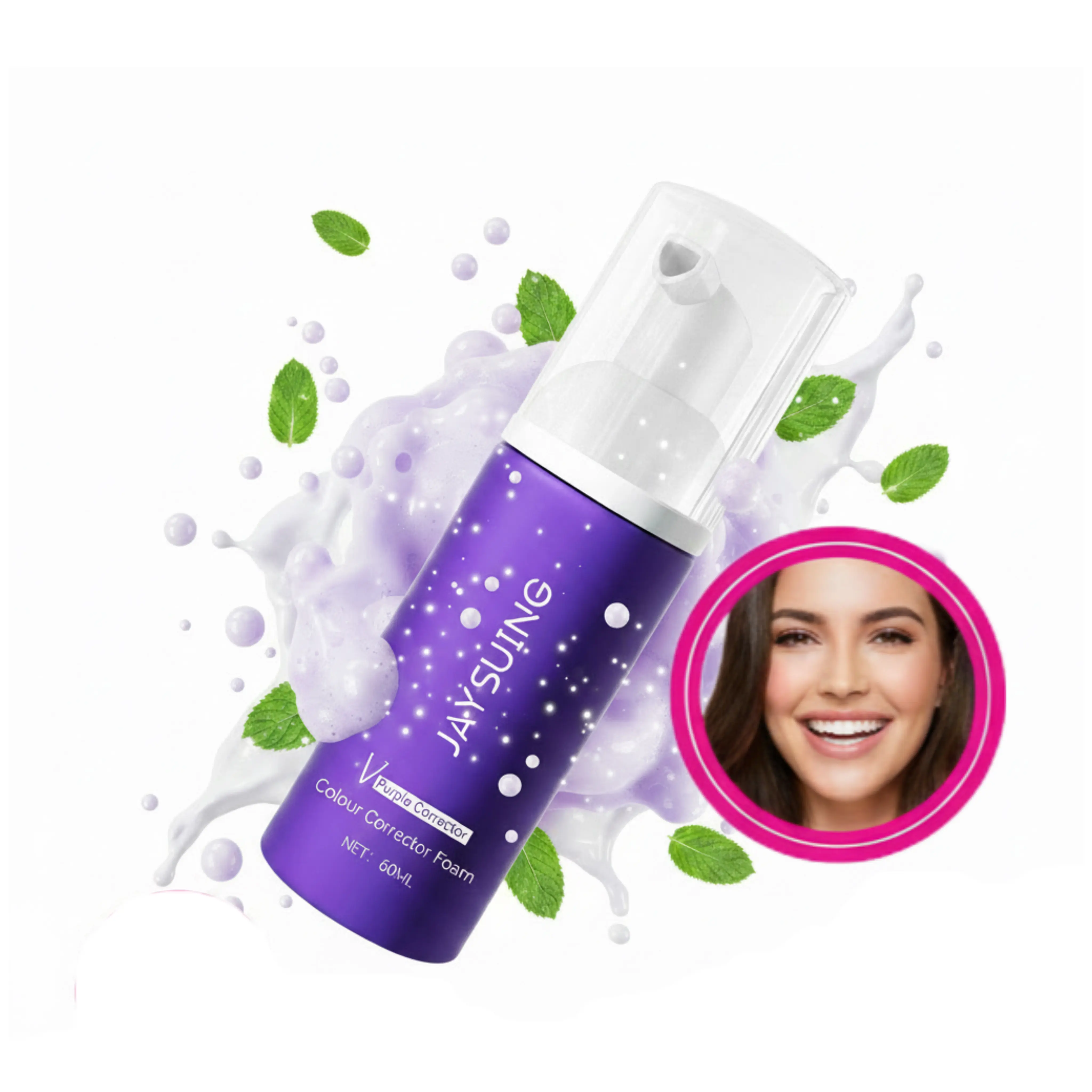 Jaysuing V34 Colour Corrector - Tooth Stain Concealer, Temporary Brightening Booster, Purple Toothpaste, Colour Correcting