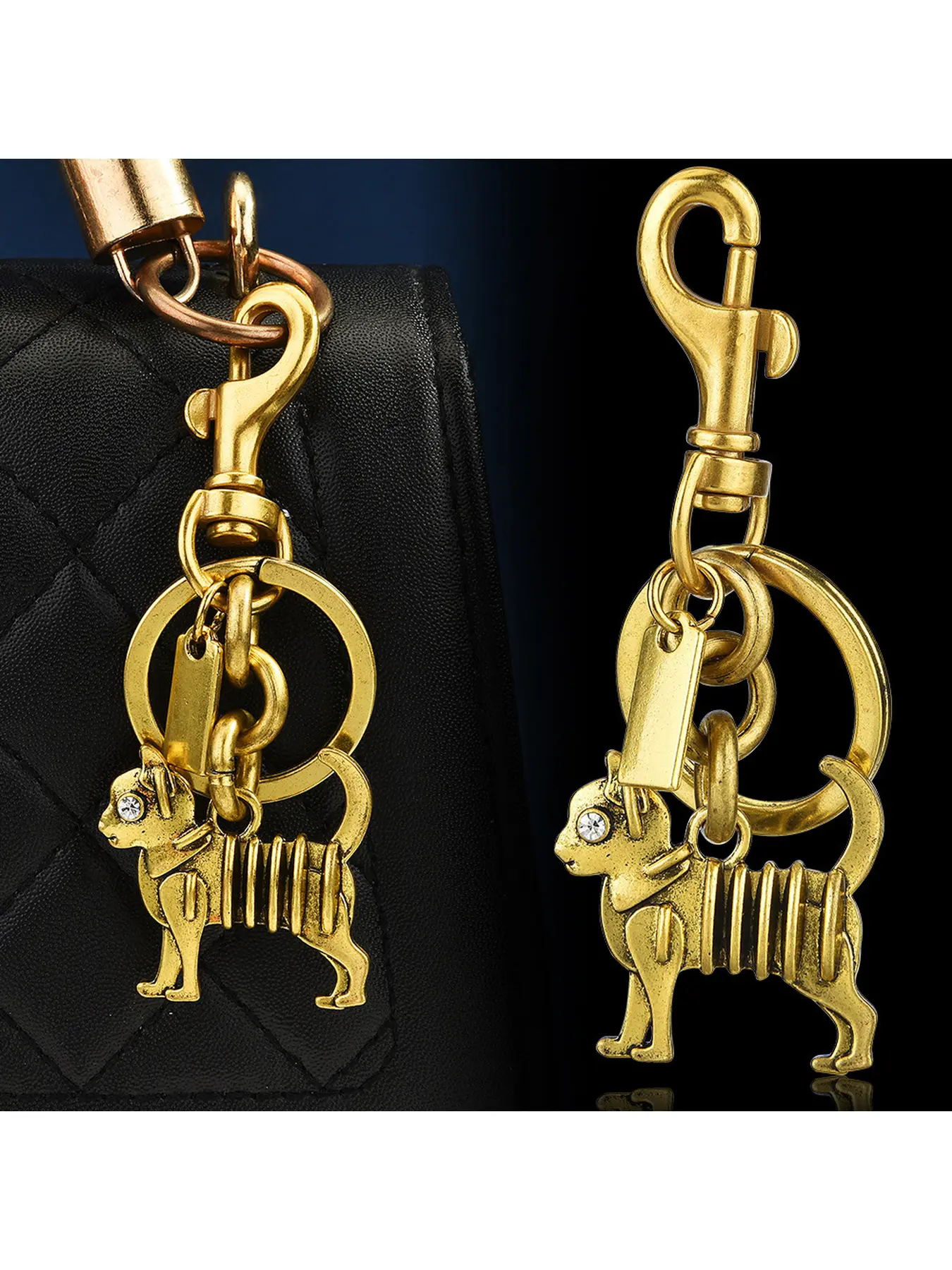 1pcsPersonalized Keychain Bag Charm with Custom Name Initials Engraved for Women Men Girls Boys - Cute Keyring Pendant Accessories for Backpacks Purses Handbags Gifts