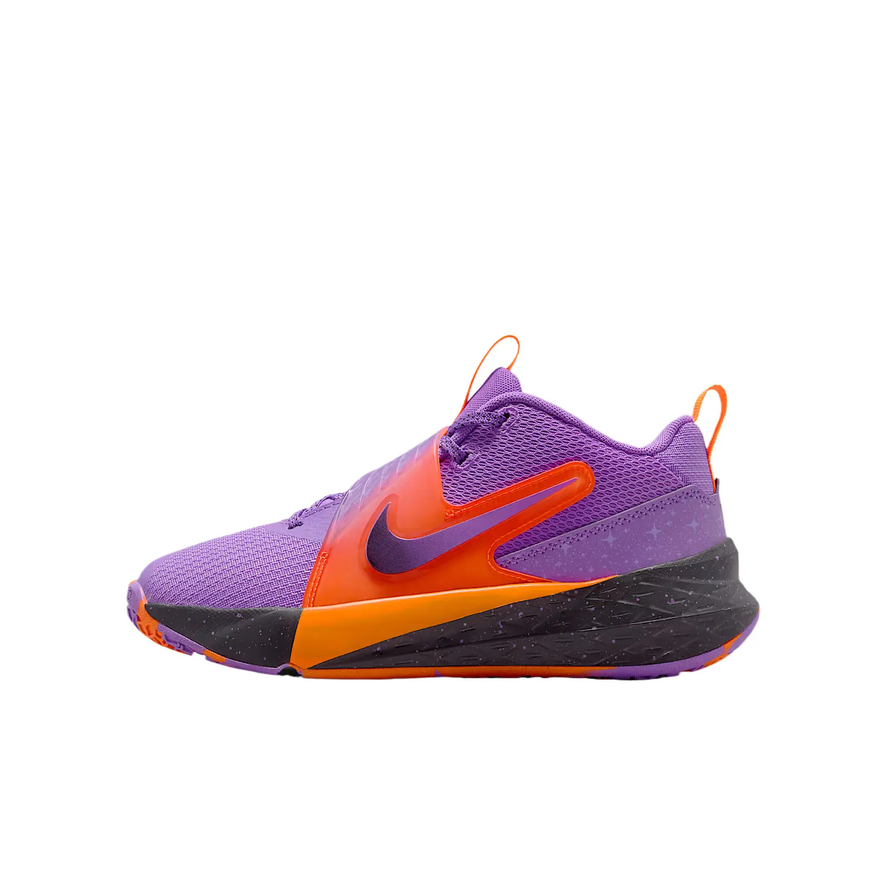 Nike Team Hustle D 12 Mesh Stable Fit Cushioning Comfortable Breathable Low Top Basketball Shoes IO9848-500