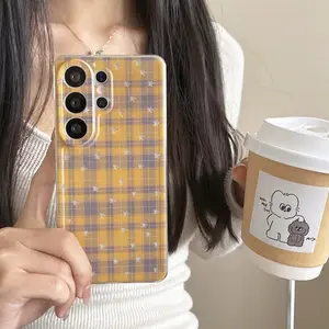 For OPPO A6X A6 A6s A6T A3 A5X A5 Pro A3X A57 A60 A96 A76 A77s A16 A74 A95 A57 2022 5G Retro Rainbow Grid Pattern Phone Case Soft Clear Shockproof Cover